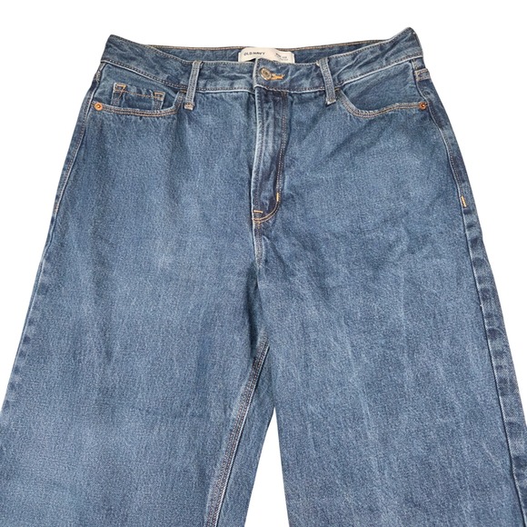 Old Navy Wide Leg Jeans Womens 10 Extra High Rise Baggy Y2K Skater 90s‎ Style - Picture 3 of 14